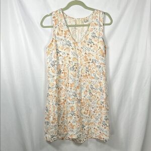 Joie Floral Dress 100% Linen Dress size Small